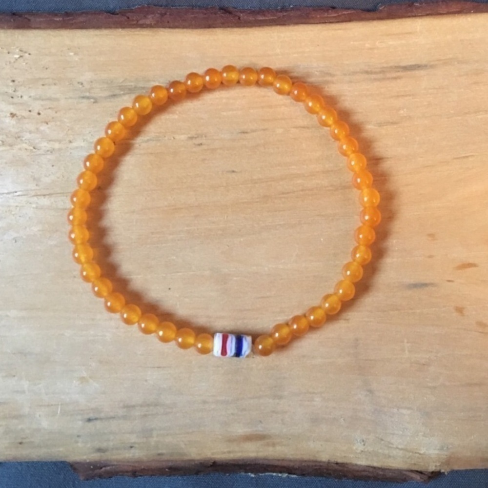 ❇️🧡semiprecious quartzite mini bracelet